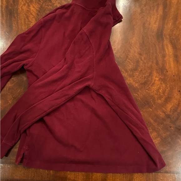 Ralph Lauren Polo - Burgundy Estate Rib Quarter Zip - Picture 2 of 4